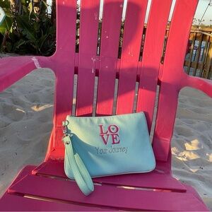 Thirty-One Jewel Collection teal clutch